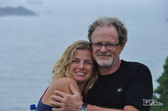 A Ana mata a saudade do pai em visita ao forte Marechal Luz, em São Francisco do Sul, litoral de Santa Catarina